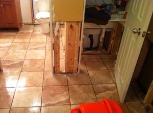 Water Damage Longview From Bathroom Flood