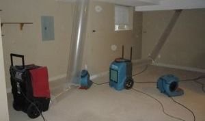 Water Damage Restoraiton Vacuuming Attic