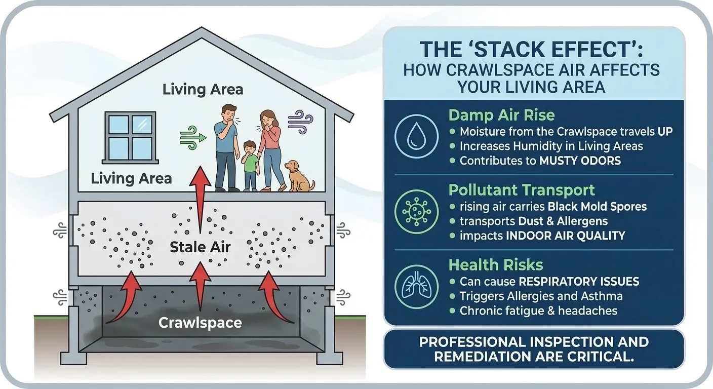 black mold in crawlspace