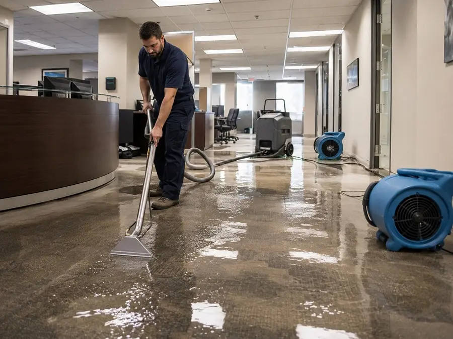 Office Water Damage Cleanup in Portland: How to Reopen Safely After a Leak or Flood